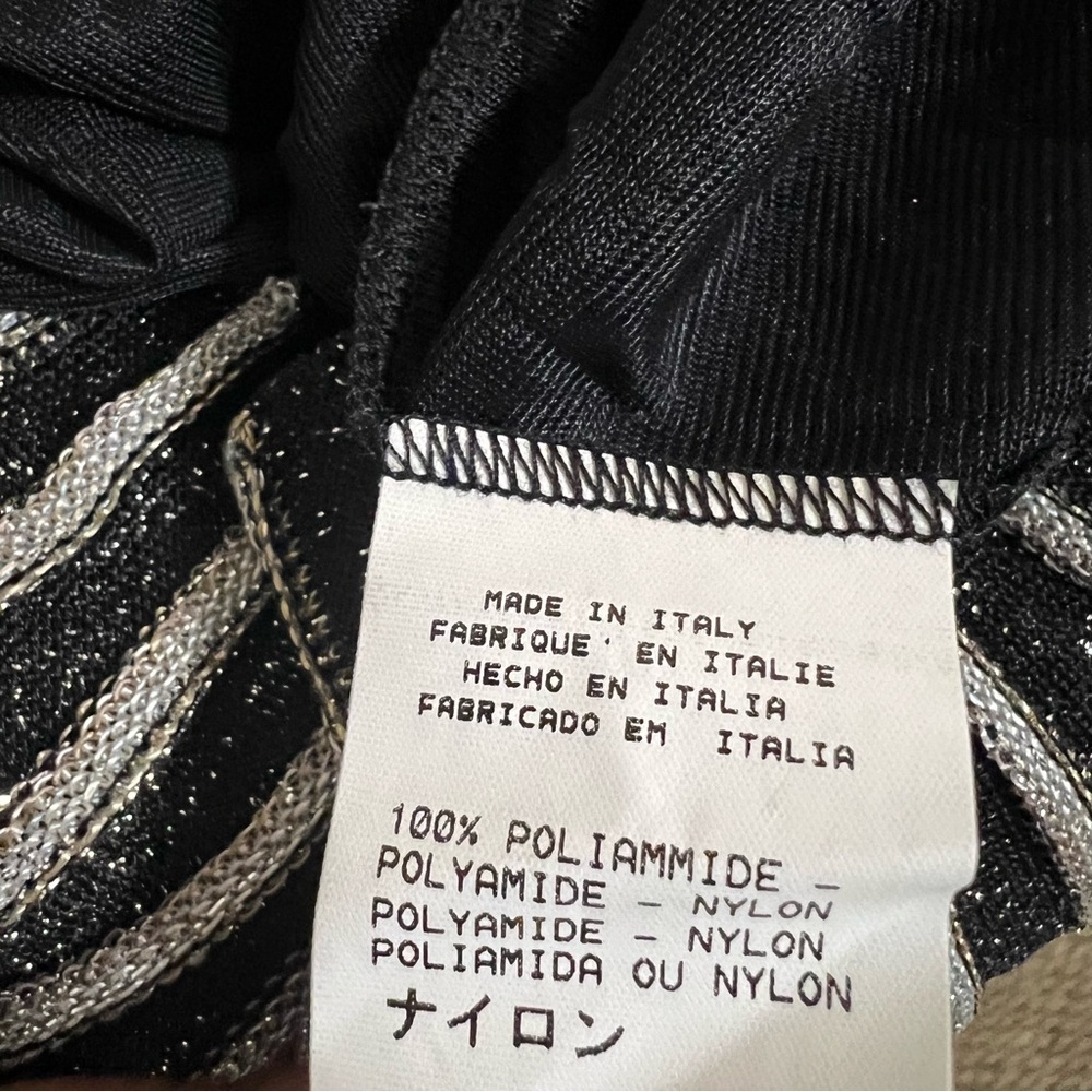M by Missoni Zig Zag Metallic Midi Skirt Size 8 New - Picture 15 of 17
